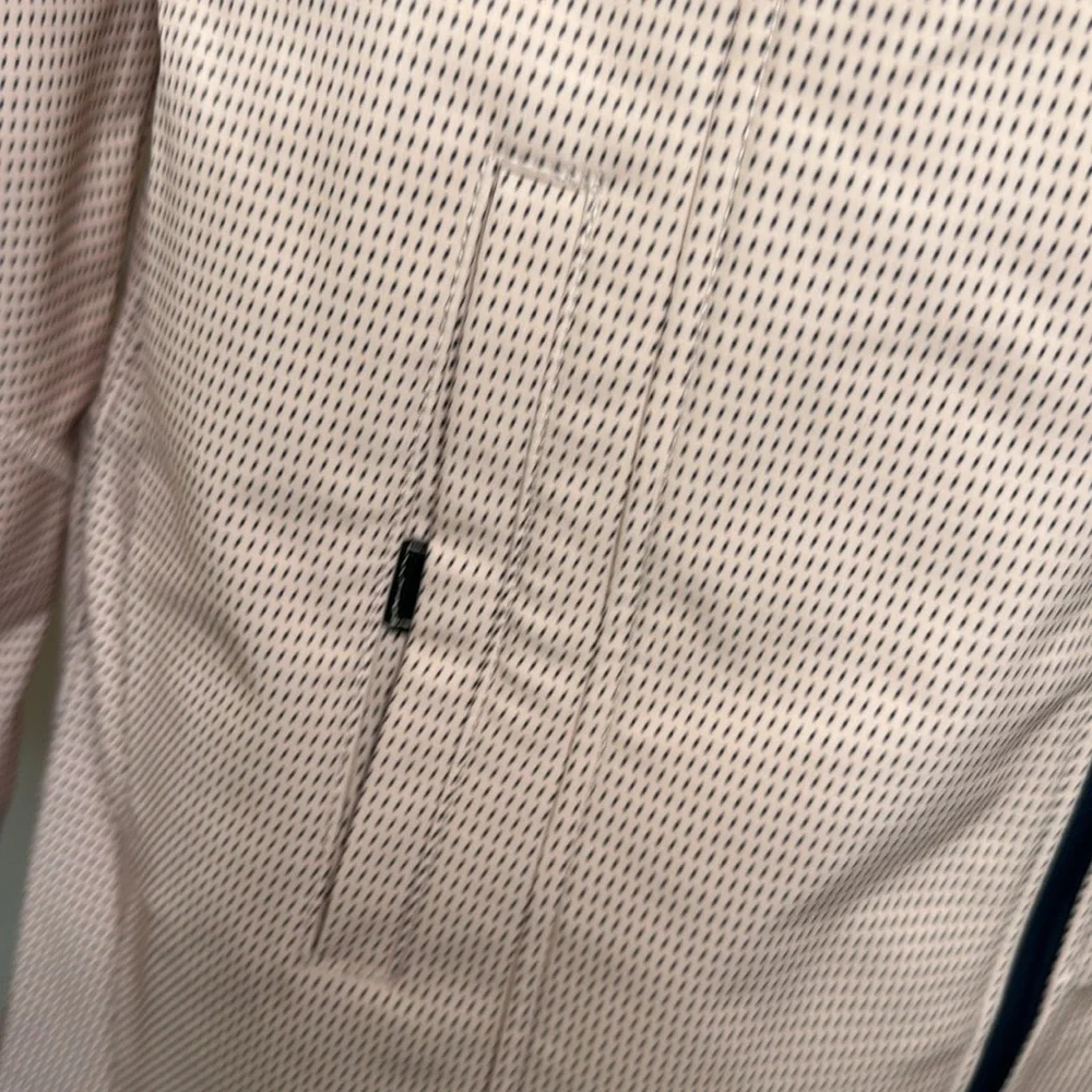 🌸 Nautica Softshell Rain Jacket – Pink w/ Black Polka Dots | Size S | Spring - Picture 9 of 12